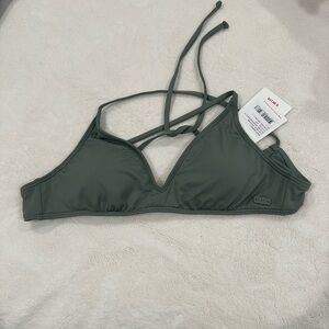 Olive green Bikini Top